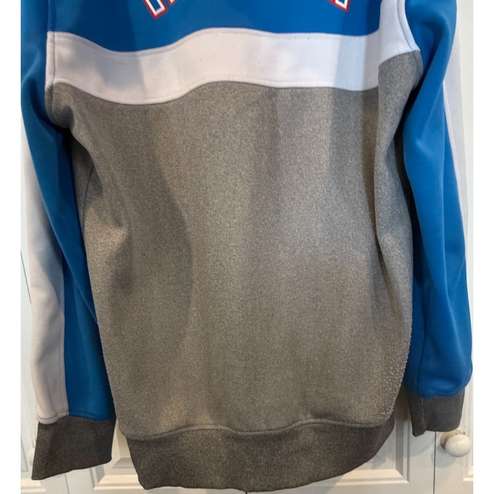 UNk NBA Oklahoma City Thunder Hoodie Small Blue Gray Full Zip Colorblock - Picture 5 of 10